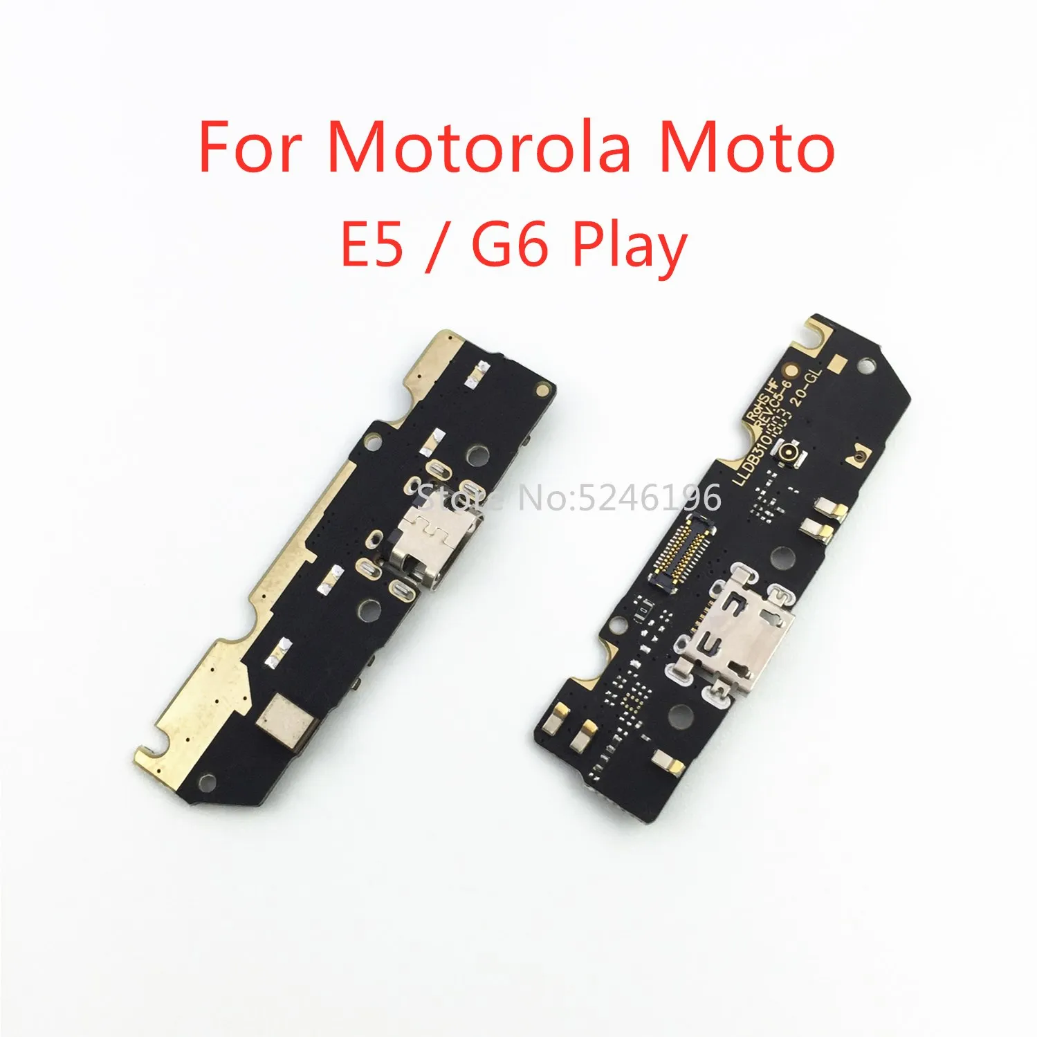 1 шт. Применимо к для Motorola Moto E5/G6 Play USB порт для зарядки базовый разъем зарядного устройства мягкий кабель Замена деталей