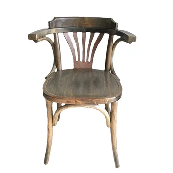 Обеденный стул из массива дерева, бар, Домашняя кофейня, Западный ресторан, Скандинавская простая Европейская и Американская мебель для столовой