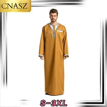 2020 Последний дизайн Мусульманской мужской одежды Eid Новый дизайн Саудовской Арабской Суданской мусульманской Абайи Thobe Jubah Abaya Dress Man Дубай
