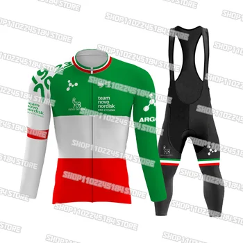 2023 Team Novo Nordisk Италия Велосипедные Трикотажные Комплекты С Длинным Рукавом, Велосипедная Одежда MTB, Быстросохнущий Велосипедный Костюм Ropa Ciclismo