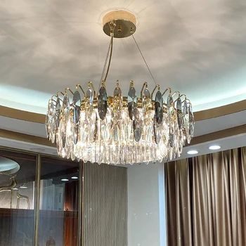 Люстра для гостиной роскошная хрустальная гостиная столовая декоративное освещение современные лампы для спальни
