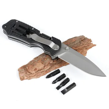Многофункциональный складной нож Бесплатная доставка Кемпинг EDC из нержавеющей стали спасательные инструменты Отвертка Открытый нож
