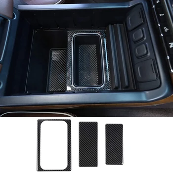 Центральный подлокотник, коробка, органайзер, накладка, декор для Chevy Silverado GMC Sierra 2014-2018, детали из мягкого углеродного волокна