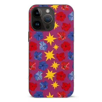 Чехол для телефона Captain Star Flower Fiber Skin Case для Iphone 14 13 12 11 Pro Max Mini Plus Xr 8 7, чехол для беспроводной зарядки