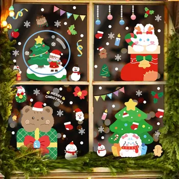Горячие Рождественские наклейки для домашних животных Kawaii, Канцелярские принадлежности, Новогодние украшения для рождественских наклеек