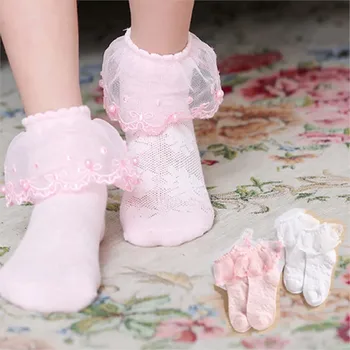 Детские Носки для девочек, повседневные детские носки с кружевным бантом, летние сетчатые носки принцессы для новорожденных, носки принцессы для младенцев, Летние Тонкие