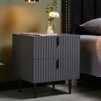 Прикроватная тумбочка FOSUHOUSE Nordic Mini, Современная прикроватная тумбочка для хранения вещей в спальне, Легкая роскошная мебель, маленькие ультраузкие прикроватные тумбочки