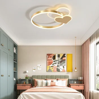 современный светодиодный потолочный светильник для гостиной, потолочный светильник для освещения ванной комнаты, детский потолочный светильник, тканевый потолочный светильник, светодиодный потолочный светильник