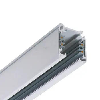 1 м 4-проводная 3-фазная цепь Алюминиевый рельсовый путь для светодиодных прожекторных систем освещения рельсовый путь точечного освещения 1 метр Бесплатная доставка