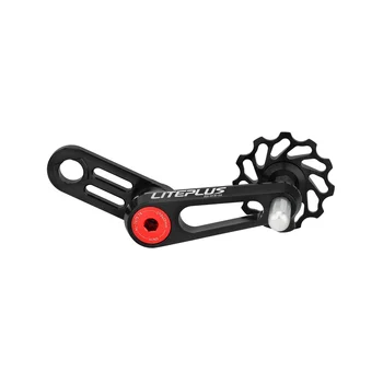 LITEPLUS Складной велосипед с застежкой-молнией, нажимная цепь для велосипеда, ведущая к керамическому направляющему колесу Palin, черный