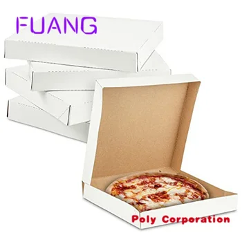 Оптовая цена коробки для пиццы на вынос Дешевые упаковочные бумажные коробки для пиццы с логотипом на заказ.
