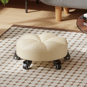 Современный детский табурет для ног, круглый, милый, Минималистичный Дизайн, Табурет для ног, Портативные Маленькие стульчики для отдыха, Мебель для гостиной