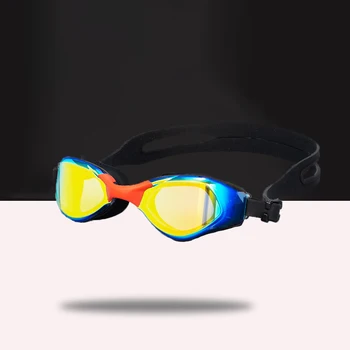 Водонепроницаемые противотуманные силиконовые очки для плавания для взрослых, профессиональные очки для водных видов спорта, очки для дайвинга, очки для плавания для подростков