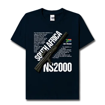 SouthAfrica NS 2000 Shot Spray gun Армейское оружие Военный фанат jedi game CSGO уличная спортивная мода футболки хлопковая футболка с круглым вырезом