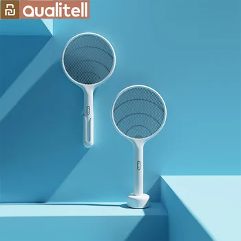 Youpin Qualitell E2 Электрическая Противомоскитная ракетка-Убийца Лампа USB Перезаряжаемая Мухобойка Swatter с Фиолетовой Лампой-Ловушкой Для Соблазнения