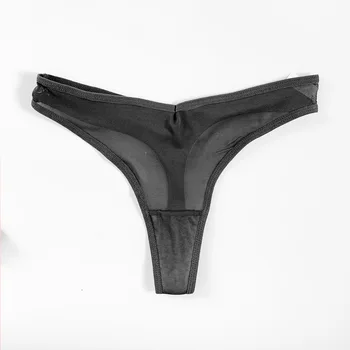 Т-образные брюки, Прозрачное сексуальное нижнее белье с низкой талией, женские стринги большого размера оптом