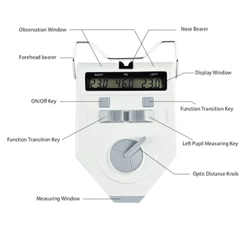 Высококачественный офтальмологический измеритель PD, измеритель зрачка, цифровой измеритель зрачка PD-50